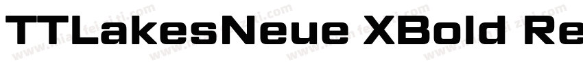 TTLakesNeue XBold RegularVersion字体转换